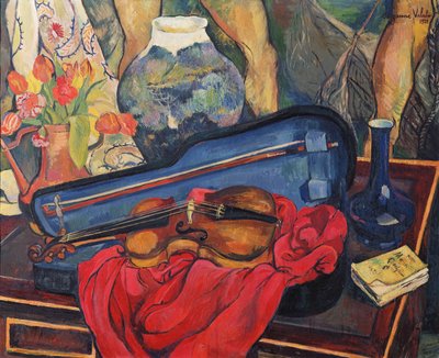 De vioolkist, 1923 door Marie Clementine (Suzanne) Valadon